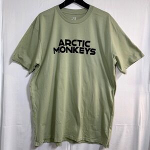Arctic Monkeys 2023 North American Tour T-Shirt Sage Green XL Band Tee